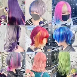 🍄⛄️秋冬の初回限定クーポン🌼ブリーチカラー＋整えｶｯﾄ無料 ✂️🌈アニメカラーや2次元カラー推しカラーなども🆗