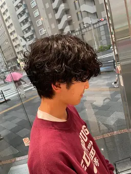 ［🕊️メンズクーポン🐦‍⬛］パーマ　+ カット　120分　#スパイラルパーマ　#シャドウパーマ　#毛流れパーマ　#