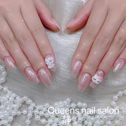 【チップジェル長さ出し】プチアート2本＋ワンカラー¥10980→¥7990