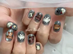 ゴテゴテ★シールつけ放題★ベース(ワンカラー&ラメグラデーション)