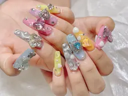 🎀🎀(チップ長さ出し)パーツ無制限付け放題