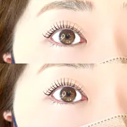 SNSで話題沸騰!束感マスカラパーマ★アイシャンプー+トリートメント付★