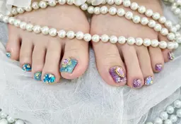 🎀【Foot】120分つけ放題8300円（持ち込みデザイン)(アート6本まで)🎀