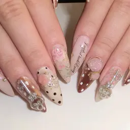 🧸🎀アートもたくさん長さも出したい！【チップ長さだし】オフ込み/210分し放題