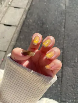 10本マグネットネイル🥛 オーロラパウダーを追加することも可能👌🏻