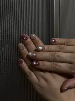 オフなし🍐マグネットネイル🧲