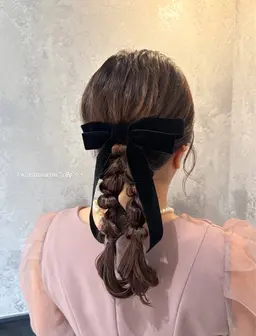 【早朝可能◎🌟⋆꙳】お呼ばれヘア♡華やかヘアアレンジ特別な日におすすめです🎀