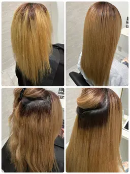 【ブリーチ毛対応】ブリーチ縮毛矯正＋高浸透ケラチン TR＋ナノバブル