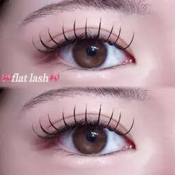 12月限定🎅🏻🎄【マツエク】フラットラッシュ100本 オフ込み🩶➕美容コーティング付き🎀束感仕上げ🎀