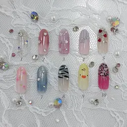 【オフ有】グラデーション+写真アート2本付0円