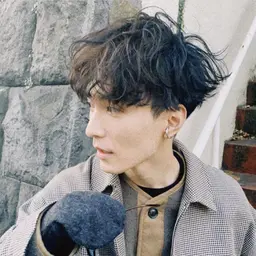 メンズパーマ、メンズカット&パーマ&眉カット