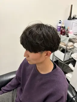 メンズカットパーマ