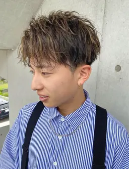 【超お得！！！！！】メンズカット+ハイライトダブルカラー+トリートメント