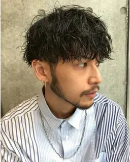 【🔥ミニモ限定🔥】刈り上げマッシュ+無造作パーマ/刈り上げ/マッシュ/ツイスパ/ツイストスパイラル/シャドウパーマ