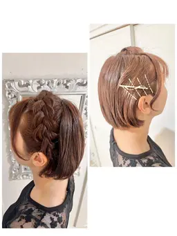 ヘアセットお写真掲載でリボン2個(リボン)サービス♪