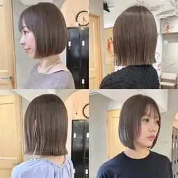 🧝‍♀️赤みを抑えた透明感🧝‍♀️カット＋ダブルアッシュカラー＋トリートメント＋炭酸泉