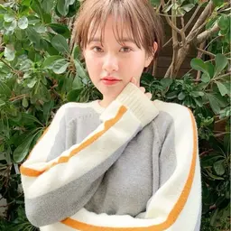 ショートカット&透明感カラー🩵