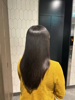 あなただけの選定で天使の輪ができるサラツヤ縮毛矯正リタッチ✨