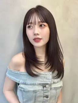 【❗️前髪が1番重要❗️】【前髪カット＋全体フルカラー🌈＋1ステップ艶トリートメント🫧】