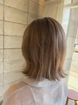 カット＋ブリーチなしダブルカラー＋3stepトリートメント