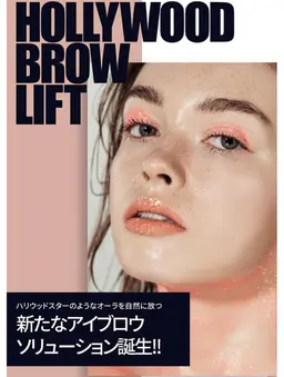 《次世代アイブロウ》ハリウッドブロウリフト+Wax脱毛+眉メイク
