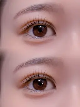 上下まつげパーマ🖤