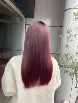 🐹【ブリーチなしWカラー】ライトナー＋オーガニックor透明感カラー＋内部補強ハホニコトリートメント＋ケア商品付き🐹