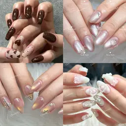 ★期間限定★『チップ長さだし』冬／バレンタインネイル/パーツつけ放題¥10990