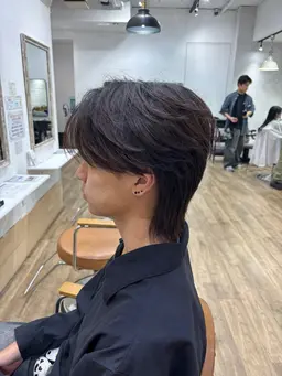 【メンズスタイル】デザインカット➕パーマモデル(ニュアンスパーマ)