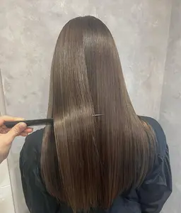 【広がりうねり改善】12月、1月限定❗️柔らか艶ストレート×オーダーメイド矯正《ダメージ最小》+似合わせカット