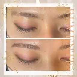 ［学割限定]黄金比率を用いた眉毛アイブロウデザインWax +間引き +眉毛メイク仕上げ プラス1500円でHLB