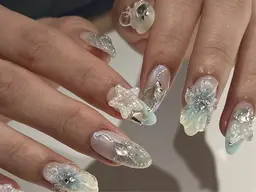 長さ出し＊デザイン&パーツ付け放題(時間内持ち込みデザイン)◇¥13,520