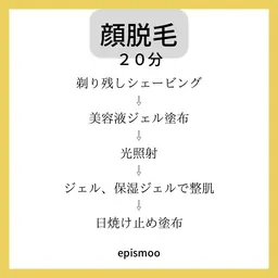 ※ミニモ限定10%OFF 顔脱毛