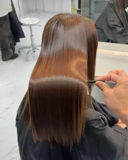 【12月限定🩵】　縮毛矯正+ AMASIA premium TR⚠️ブリーチ・セルフカラー履歴のない方限定になります！