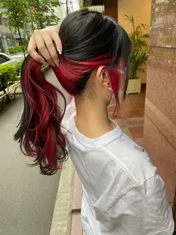 💎インナーカラーorイヤリングカラー💎+カット+TOKIOトリートメント　 #ウルフ#レイヤー