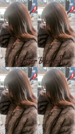 カット×ブリーチなしダブルカラー（透明感/ハイトーン/インナーカラー/ハイライト）