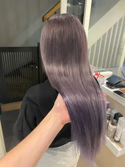 カラー➕【史上最高峰】【髪質改善】縮毛矯正ではない癖毛も伸びる✨オーダーメイドケラチントリートメント＋高品質保湿剤✨