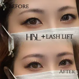 ⭐️【SNS投稿可能な方限定❣️】🎀似合わせまつげパーマ＋HBL(眉ワックス込)🎀