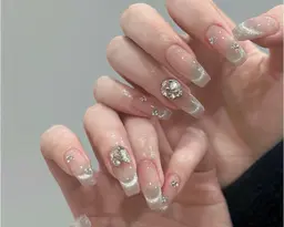 初回自爪オフ無料🆓ワンホンネイルマグネットフレンチ