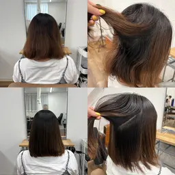 ＜女性限定＞サラツヤ縮毛矯正＋トリートメント　¥4400カット不可