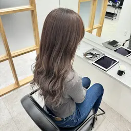 カット+部分ハイライト（ハイライト8枚+フルカラー）+トリートメント