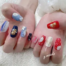 ✨成人者限定✨成人式ネイル🩷パーツ500円分プレゼント！やり放題⭕️