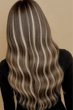 人毛レミー高品質シールエクステ10本/ハイライト/特殊ヘア