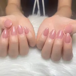 ちゅるんと⟡.·ワンカラー🤍オフィスネイルにおすすめ🌙✨