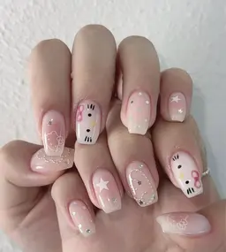 チップ長さだし10本持ち込みデザインネイル(デザイン6本🎀)