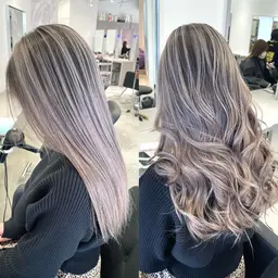 三宮で好評価👉🇺🇸外国人風カラー🇺🇸バレイヤージュstyleブリーチカラー+バングカット+トリートメント🌈