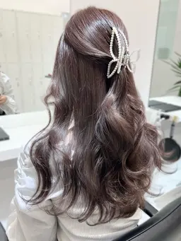 【🎀プチアレンジメニュー🎀】ワンカラー+ヘアアレンジ🧸🫧 2stepトリートメント付✨¥15400→¥9900