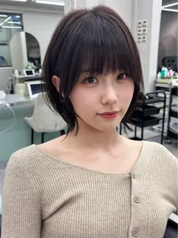 カット+前髪縮毛矯正