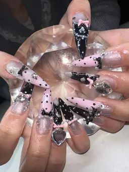 💎MEGA長さだしネイル✨💅当店1番長い長さだしネイルの方におすすめです❣️