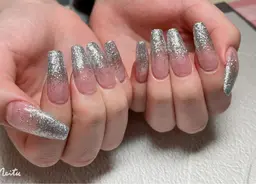 【スカルプ長さ出し10本】ラメグラデーション《オフなし》